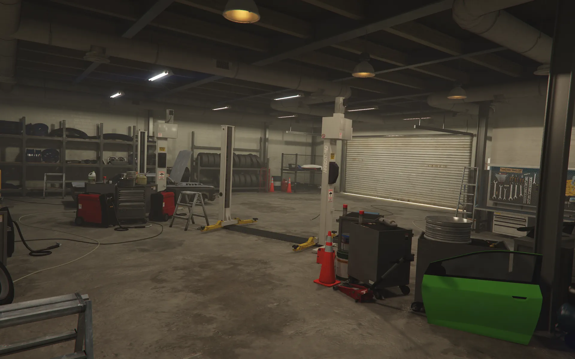 Up-n-Atom Grapeseed exterior night with neon sign GTA V FiveM Interior MLO