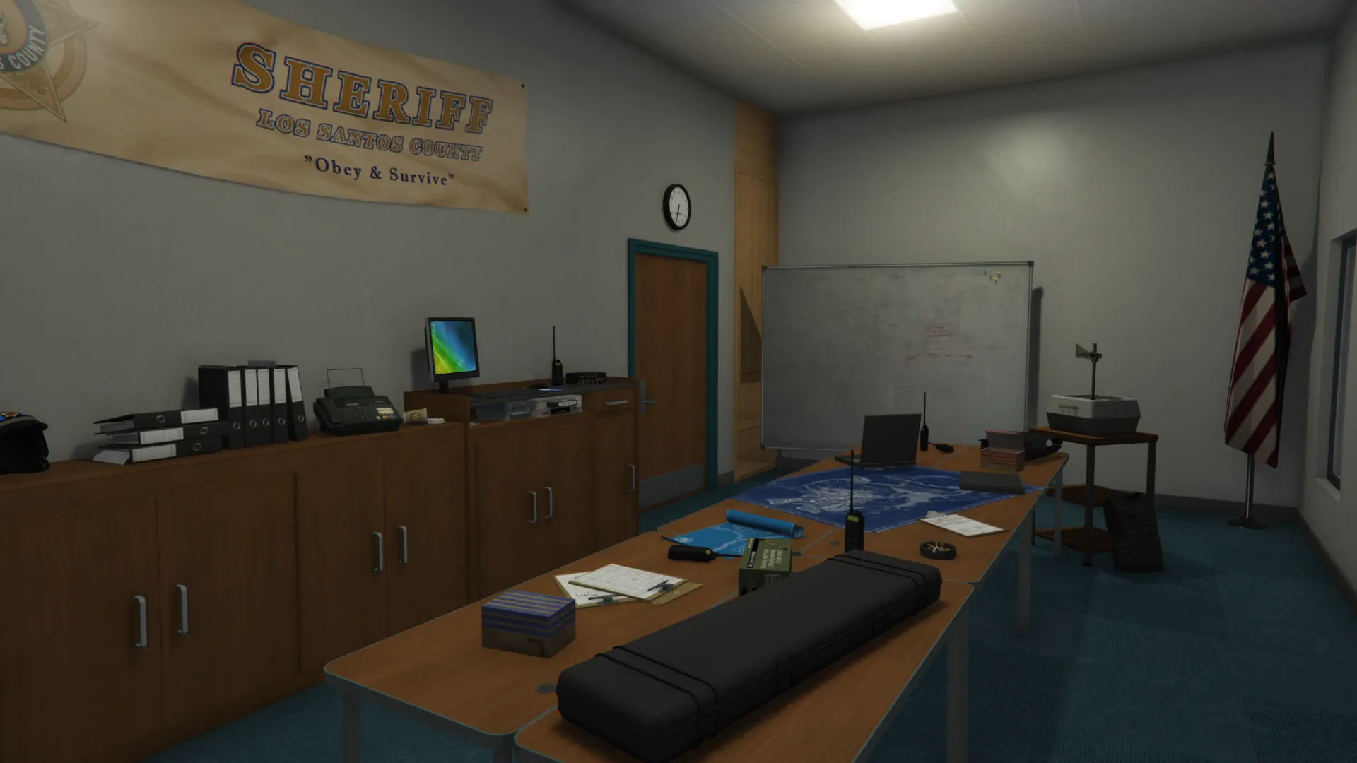 Sheriff Department open space view GTA V FiveM Interior MLO