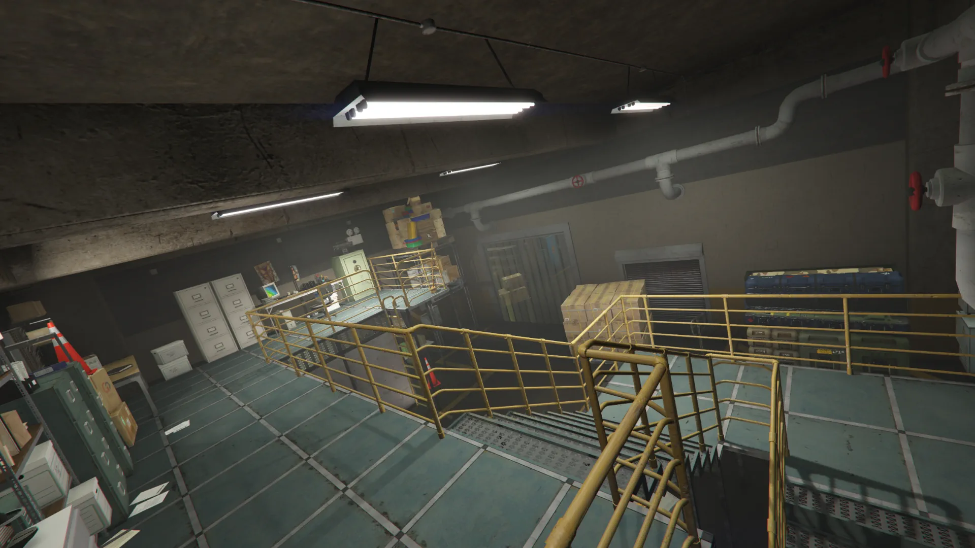 Large warehouse storage setup GTA V FiveM Interior MLO