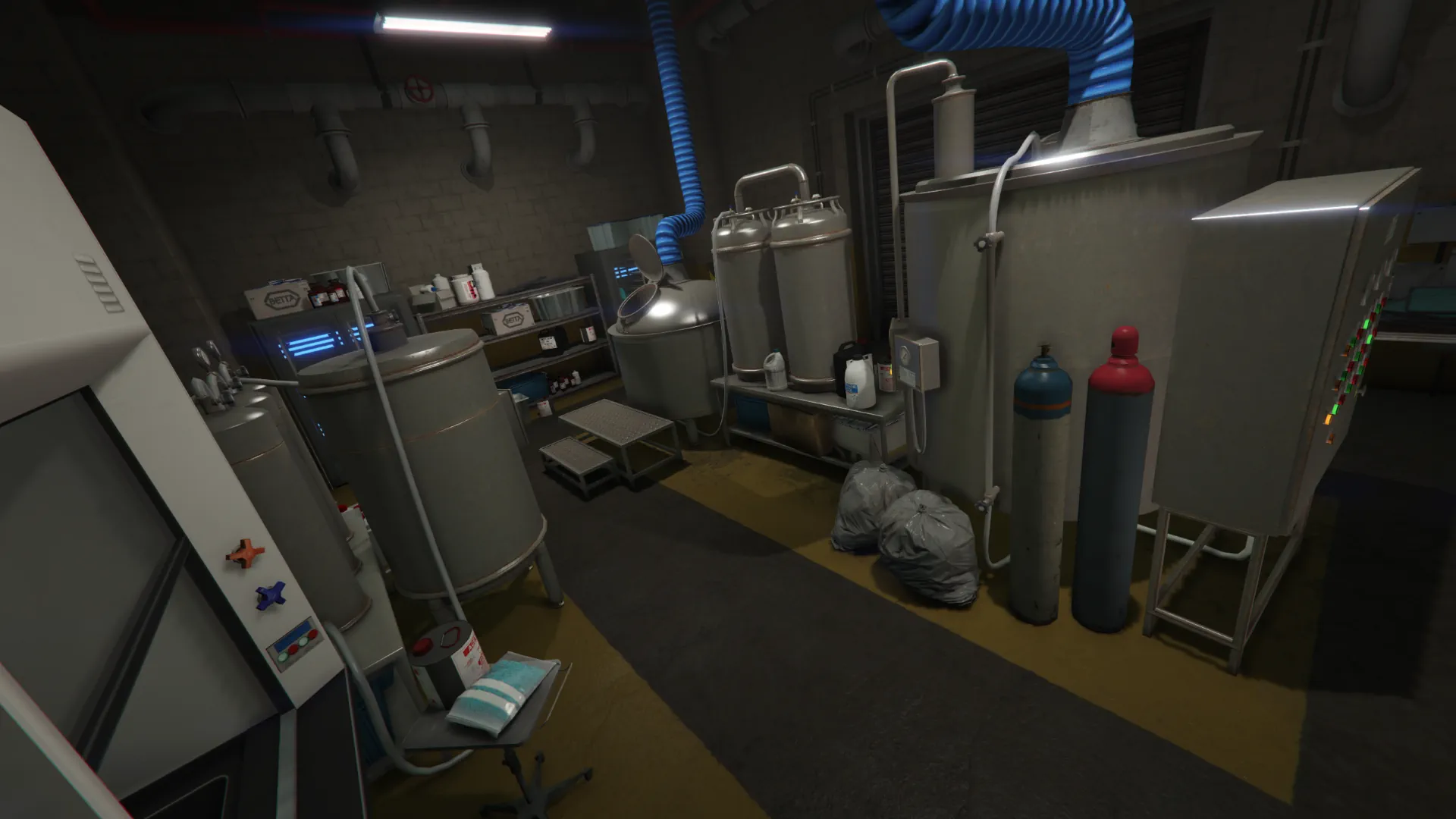 Small warehouse meth lab setup GTA V FiveM Interior MLO