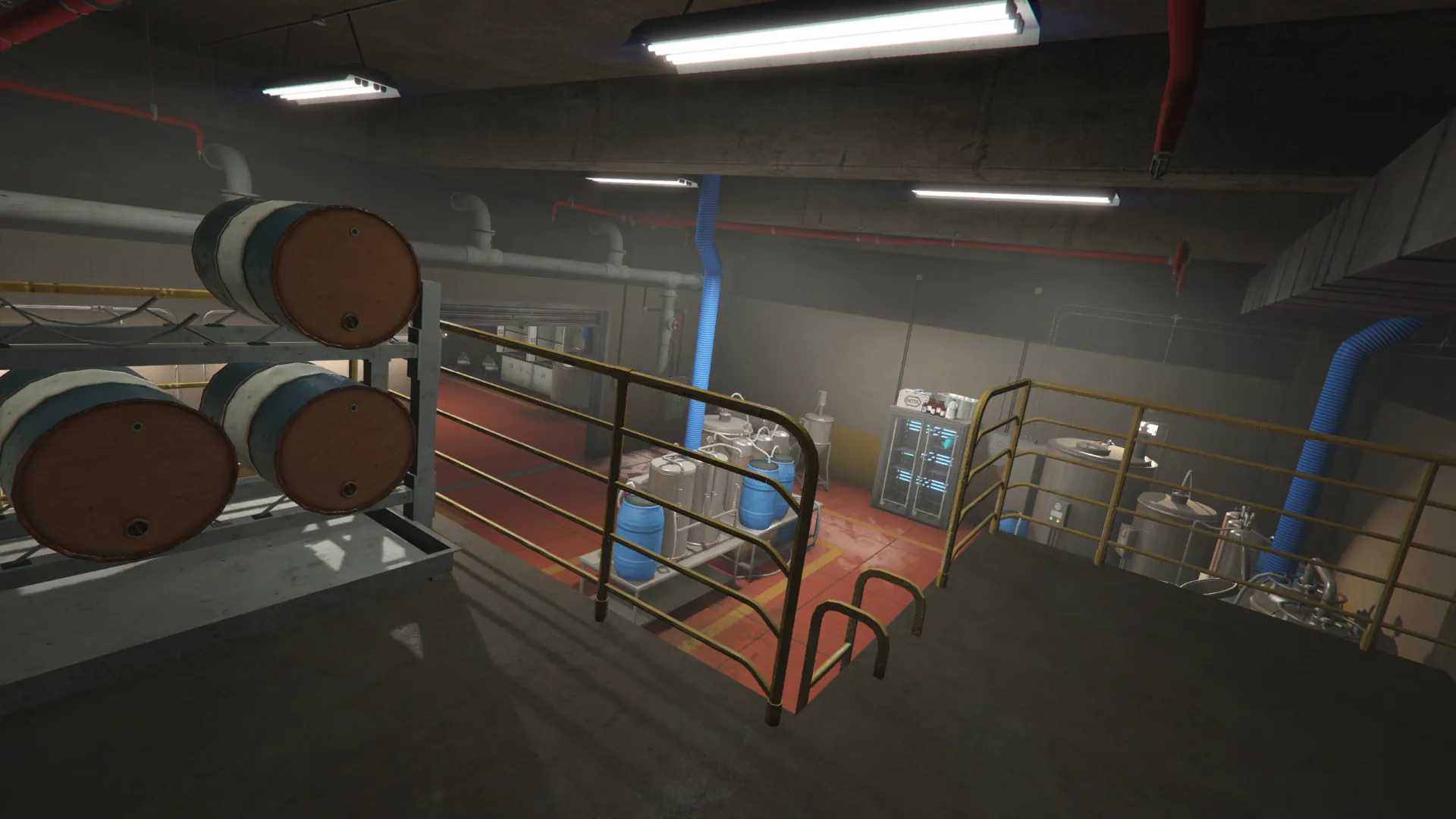 Large warehouse meth lab setup GTA V FiveM Interior MLO