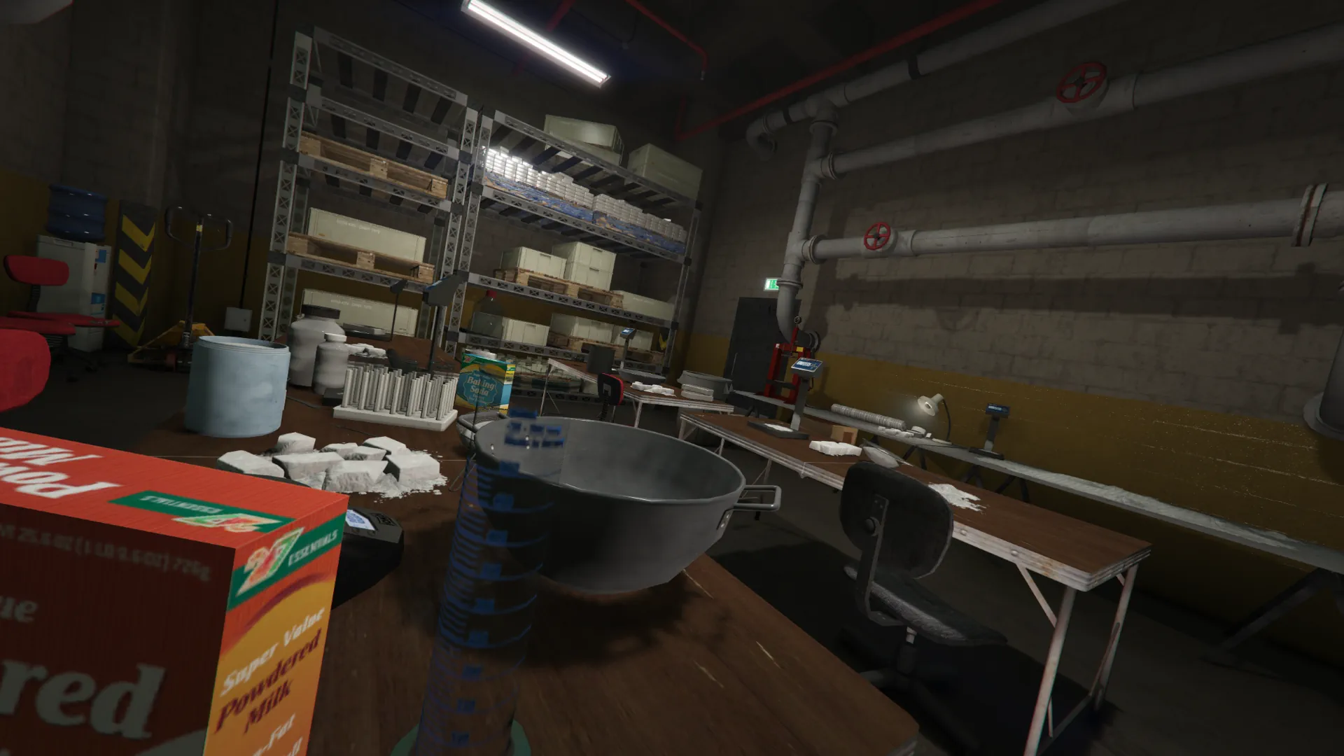 Small warehouse cocaine lab setup GTA V FiveM Interior MLO