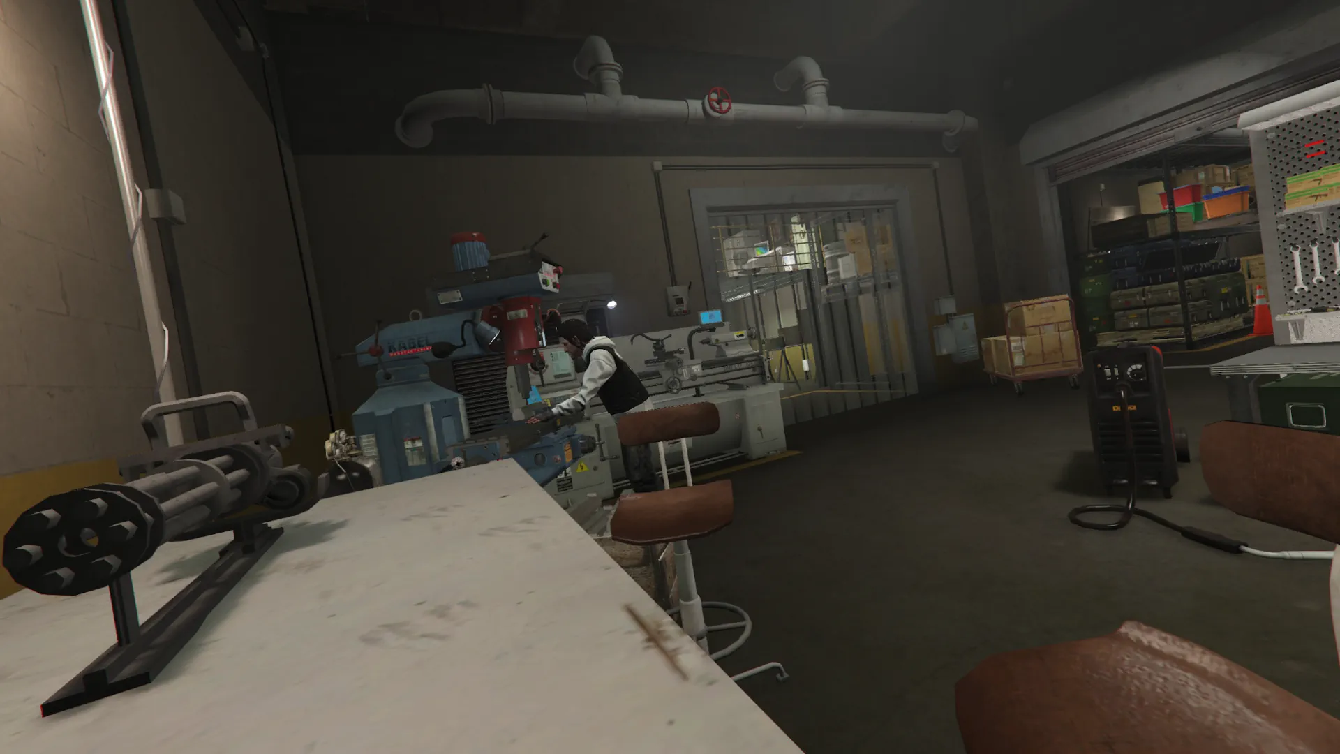 Large warehouse weapon crafting setup GTA V FiveM Interior MLO